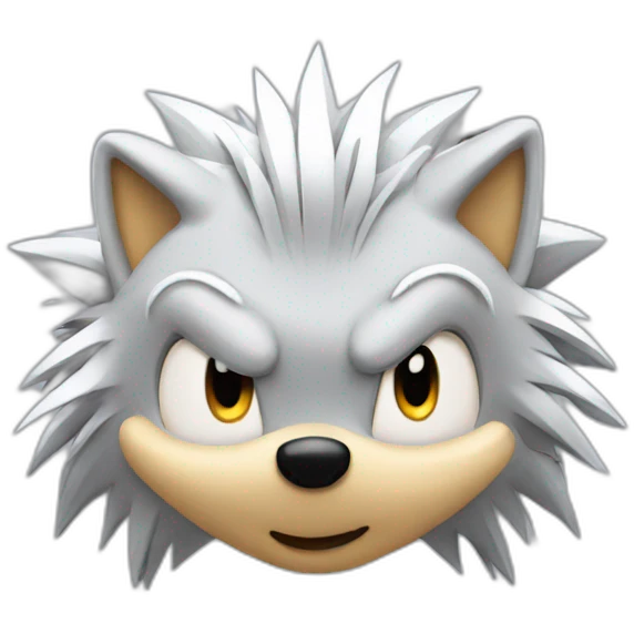 Silver the hedgehog emoji