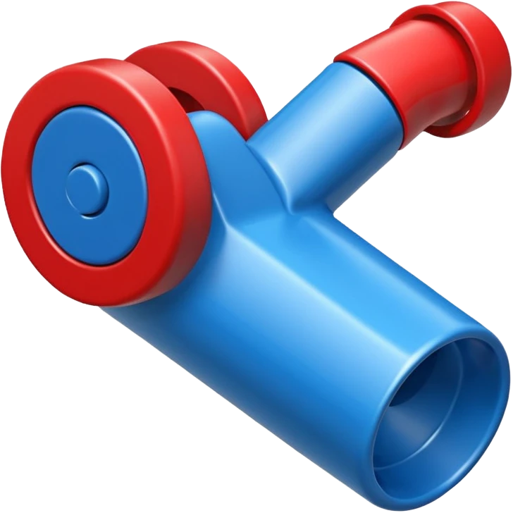 whistle blue (#00A3E0) and red (#F9423A) emoji