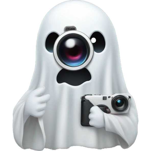 Ghost with a camera  emoji