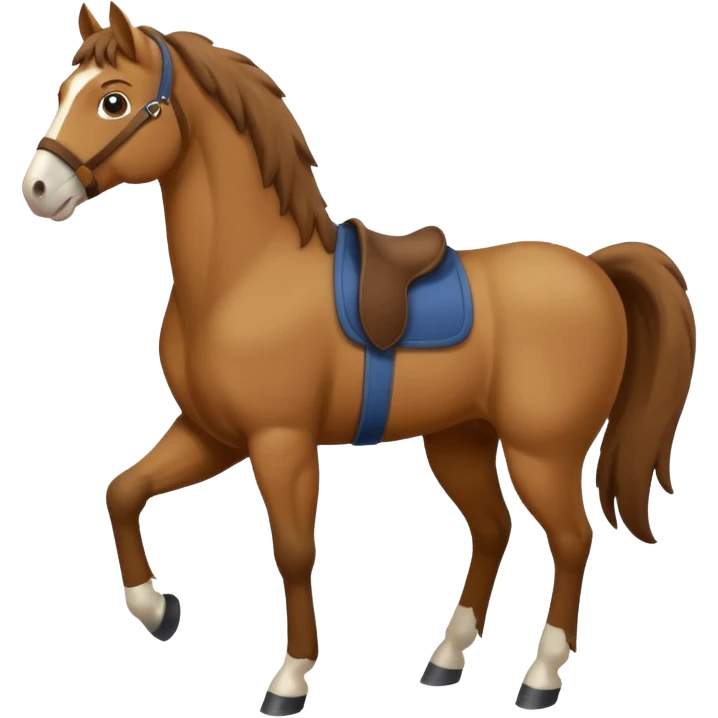 Happy horse emoji