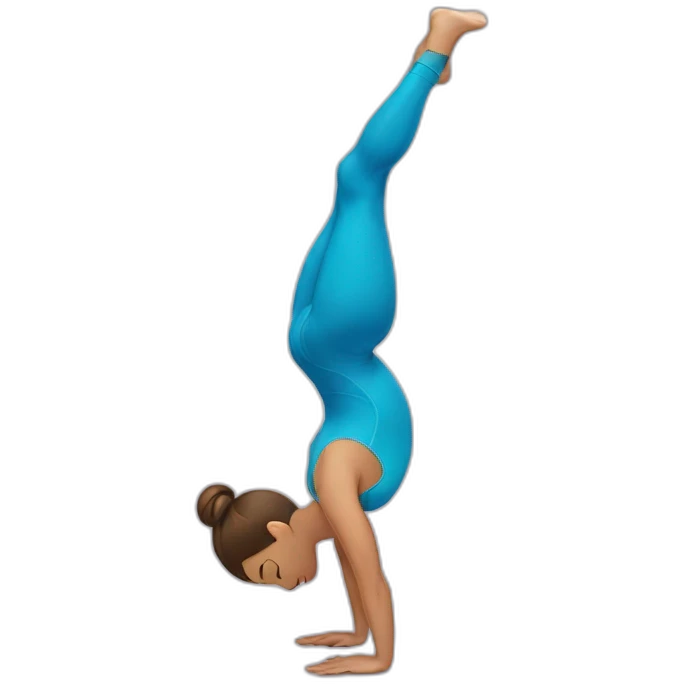 gymnast doing a hand stand flat back  emoji