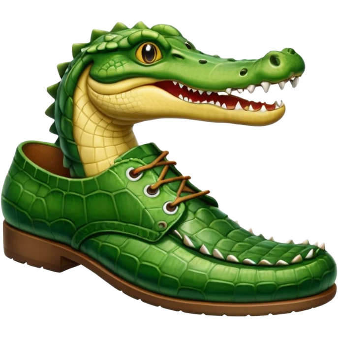crocadile eating crocs emoji