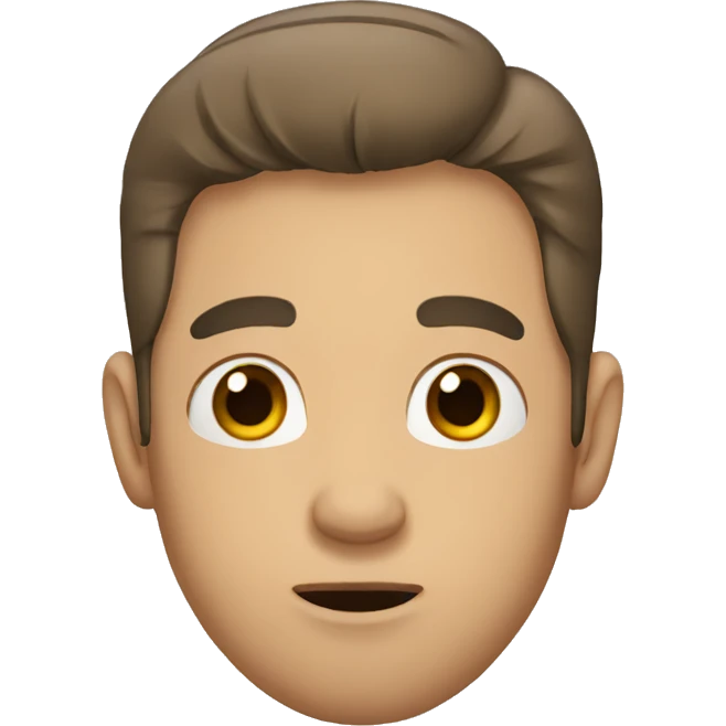 man with hands on mouth emoji
