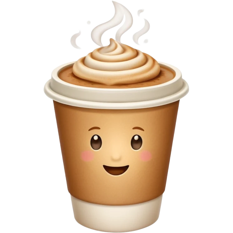 generate an ios genmoji of a chai in a paper cup emoji