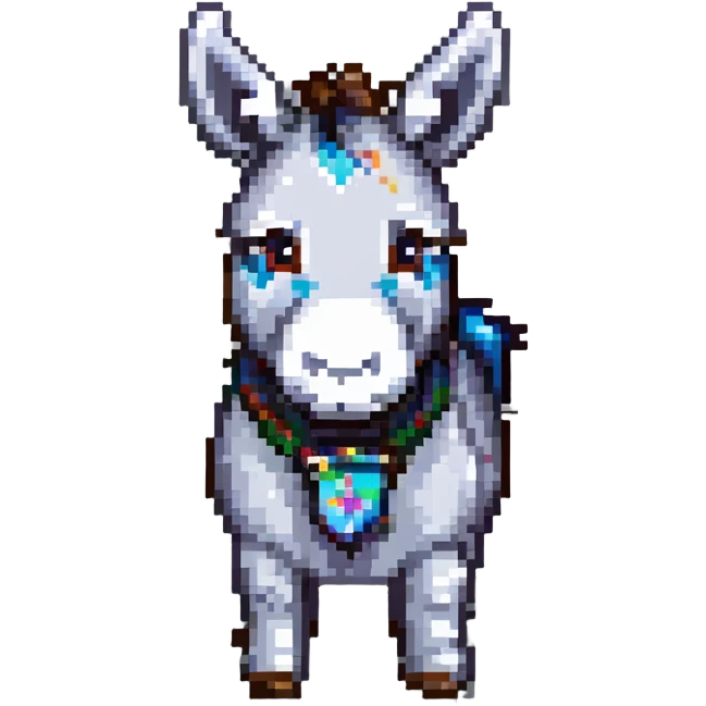 cute donkey emoji