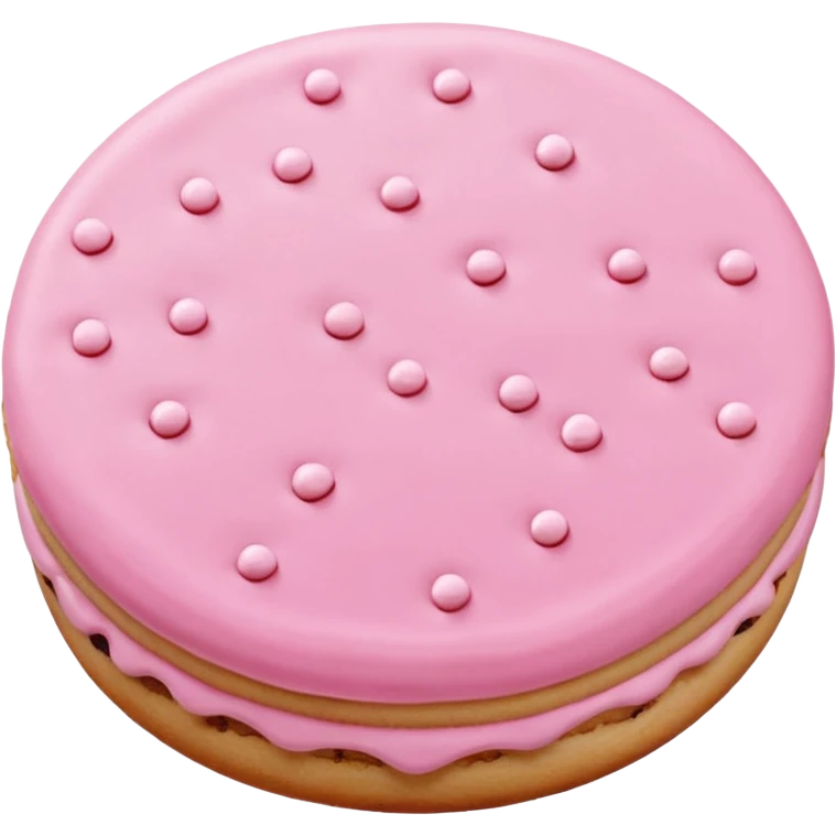Pink & Light Pink Cookie  emoji