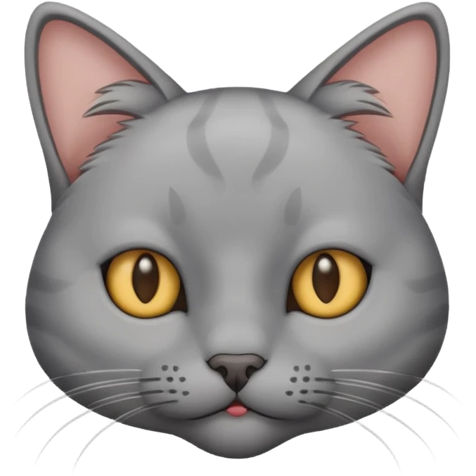 細い顔の猫 emoji