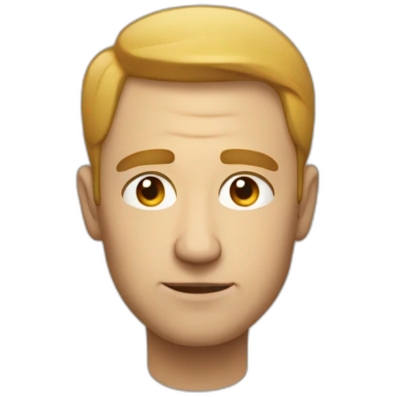 man with a thoughtful face emoji