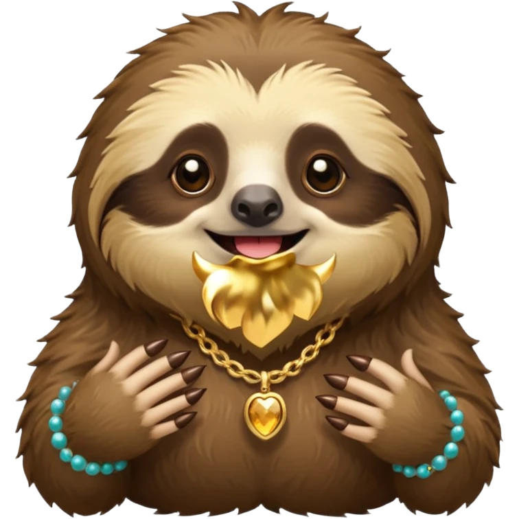 glamour sloth  emoji