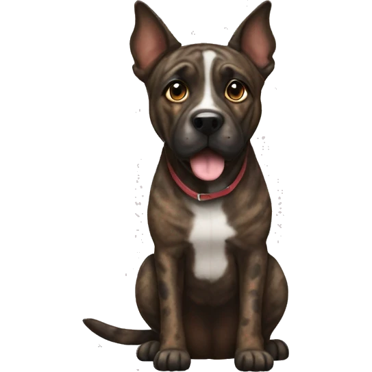 Brindle dog emoji