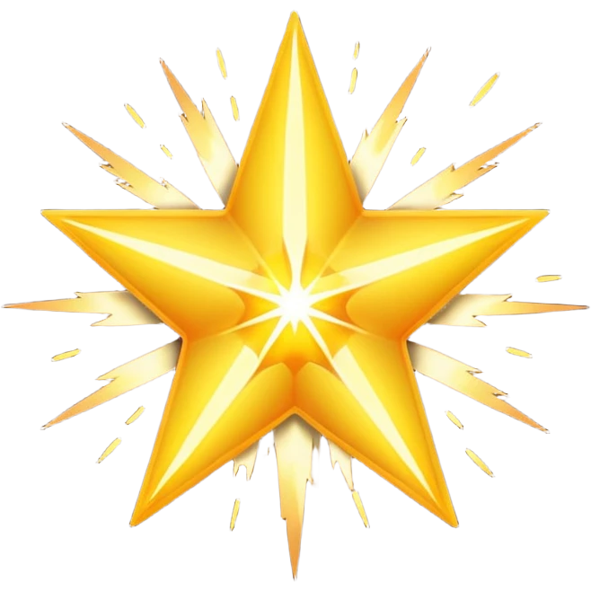 Single star with Sparks emoji
