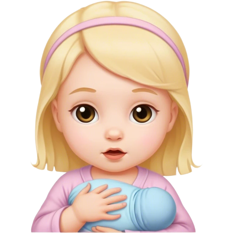 Cute baby girl newborn  emoji