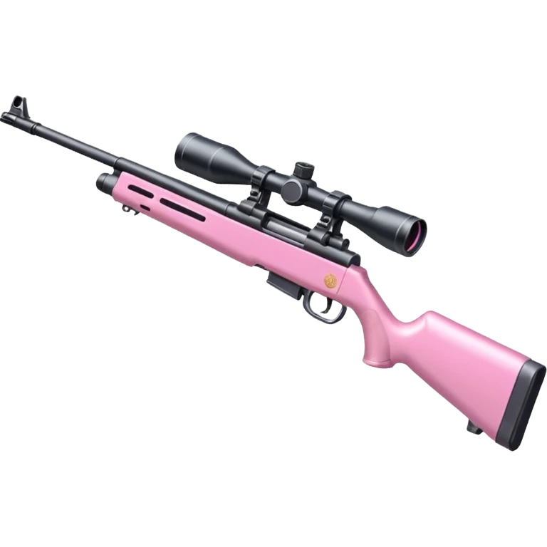 Pretty pink sniper gun emoji