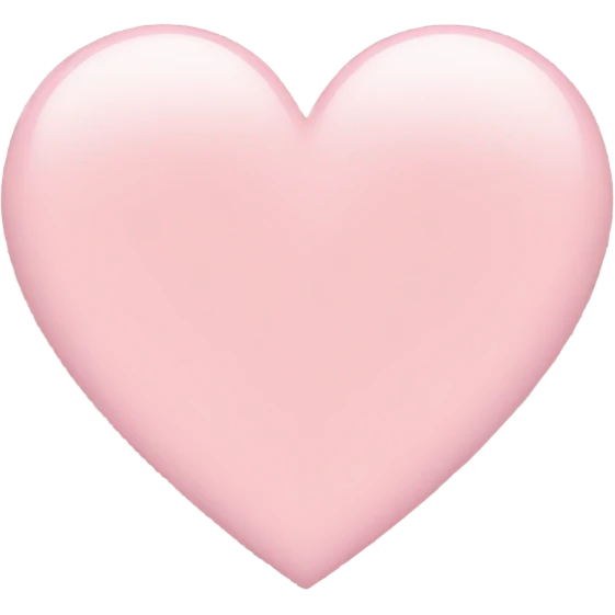 Light pink heart emoji