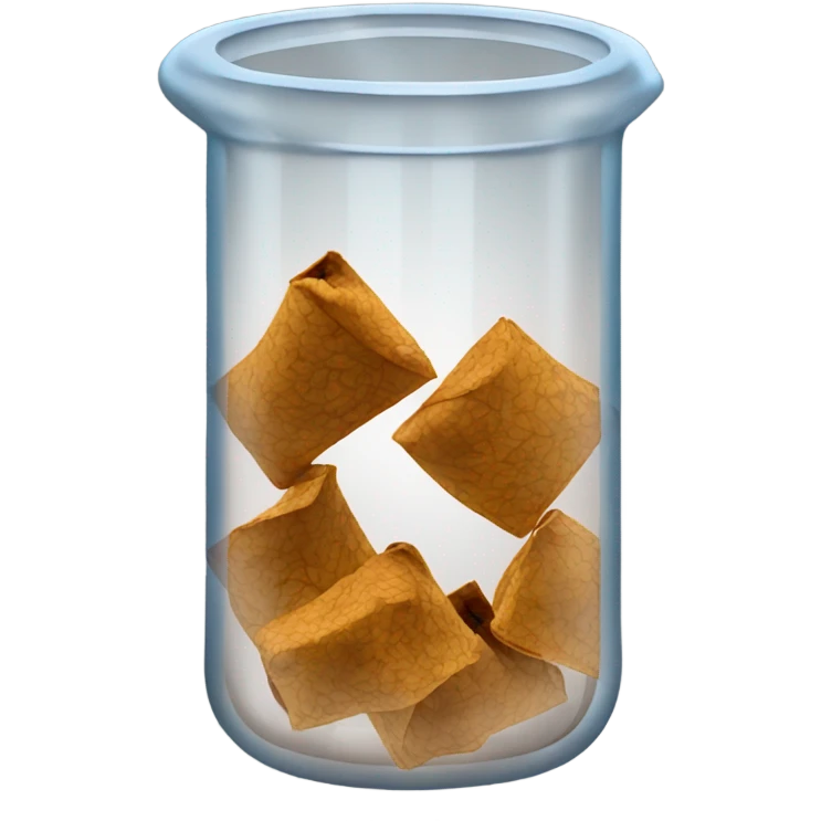 Tobacco flacks in a chemistry tube  emoji