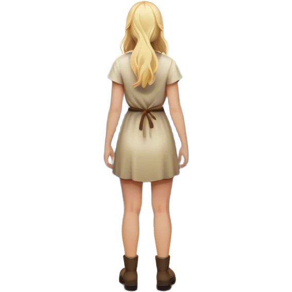 the back of a blonde woman stands at a mountain crossroads, her back turned as she contemplates two trails—one illuminated, symbolizing response, and one shrouded in darkness, representing reaction. with hands on chest emoji