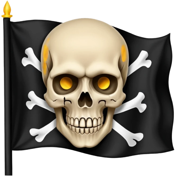 natos y waor bandera negra con calavera petra de canción cicatrices  emoji