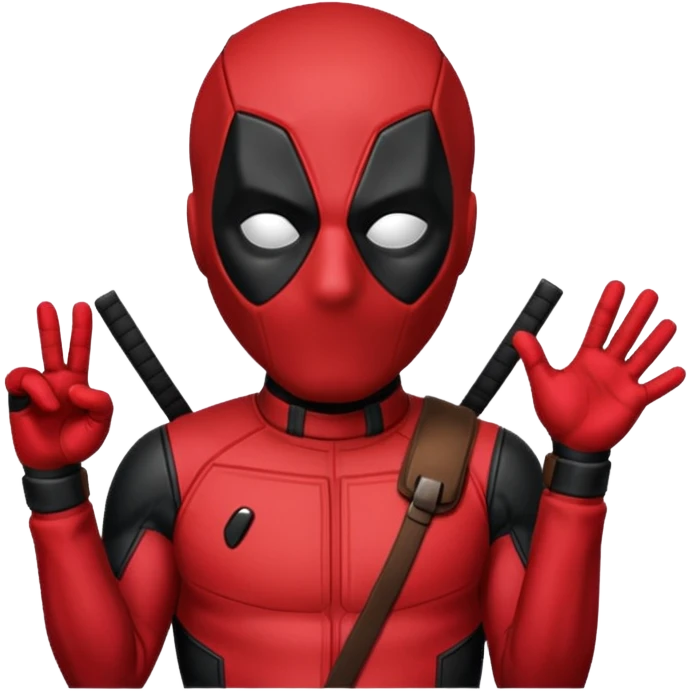 deadpool saying hi emoji
