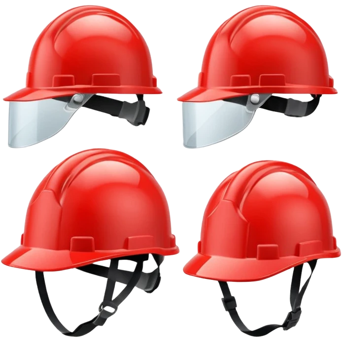 red Safety Helmets emoji