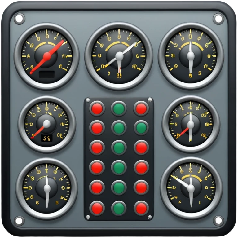 just the central flight panel of a cargo helicopter with a white backround emoji