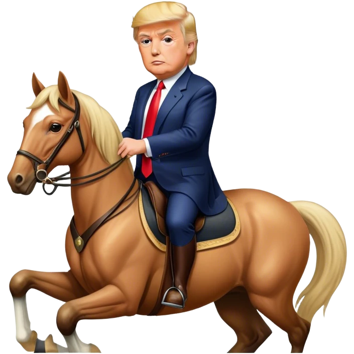 Donald trump horse emoji