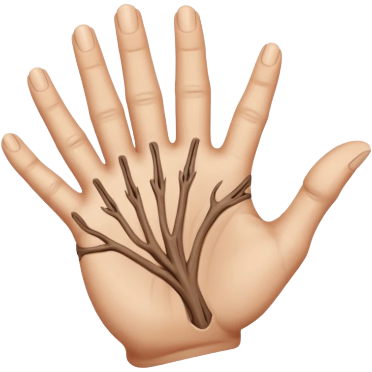 A rotating hand emoji