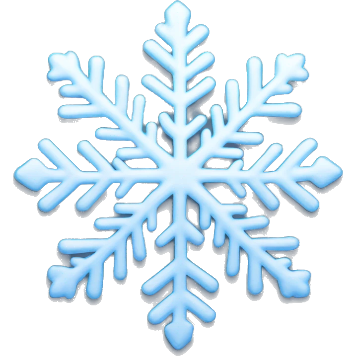 Winter snowflake emoji