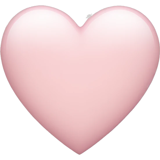 light pink heart  emoji