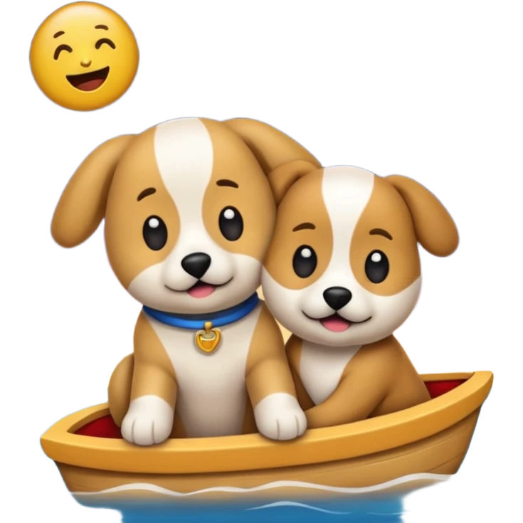 crea un emoji de buenas noches  con texto Javier un profesor y Tobi q sea un perro emoji