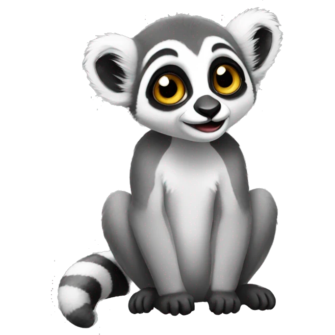 cute lemur emoji