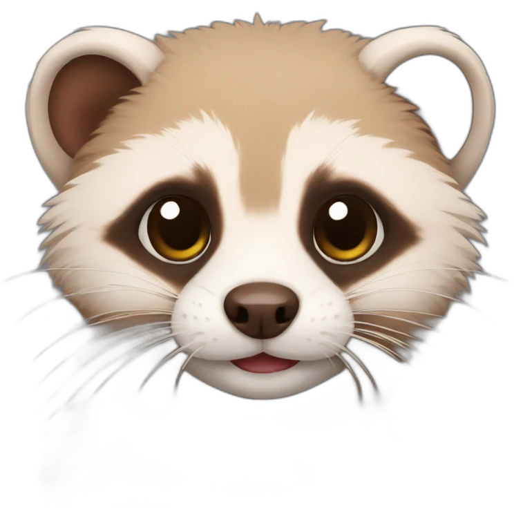Fuzzy brown ferret emoji