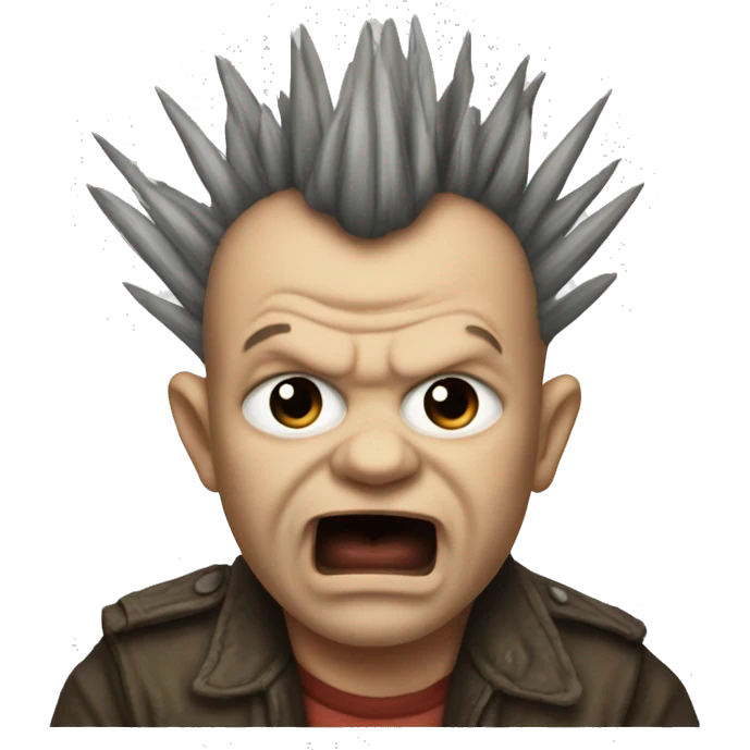 Mohawk mogwai from gremlins emoji