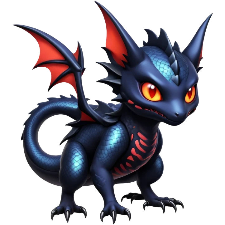 Shiny Epic Badass Gothic Noibat-Salandit-Litten-Hybrid emoji