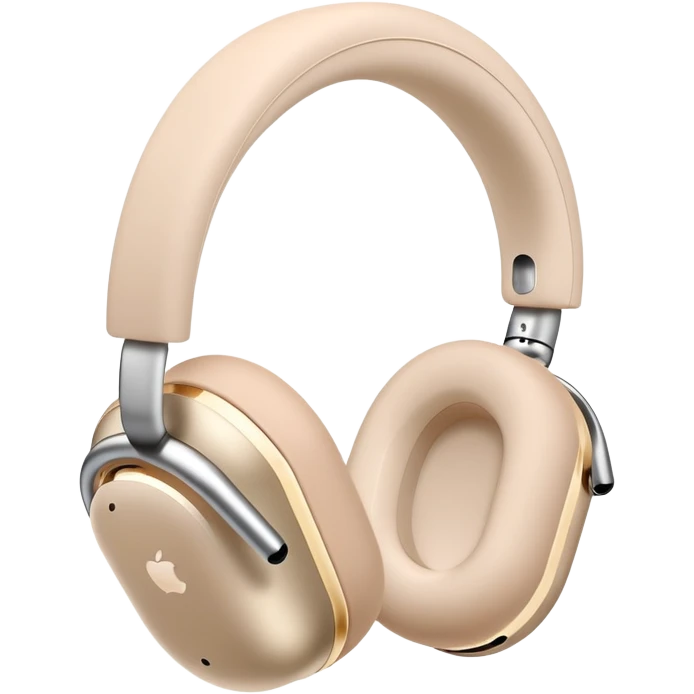 Airpods max light beige emoji