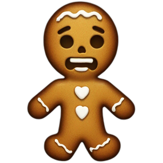 dead gingerbread emoji