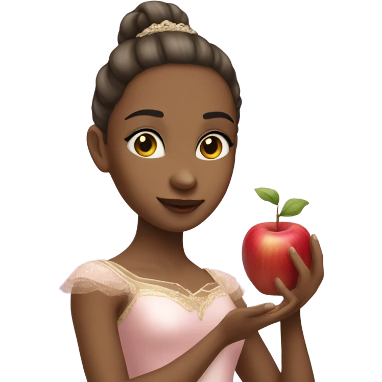 Bailarina eating an Apple  emoji