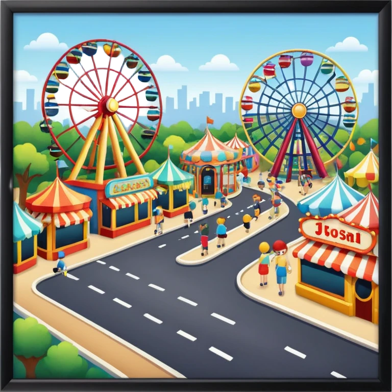 street  amusement park emoji