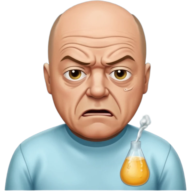hank schrader vomiting on heisenberg emoji