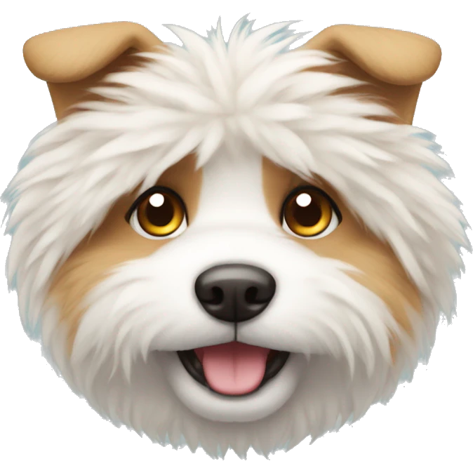 cute fluffy Dog face emoji
