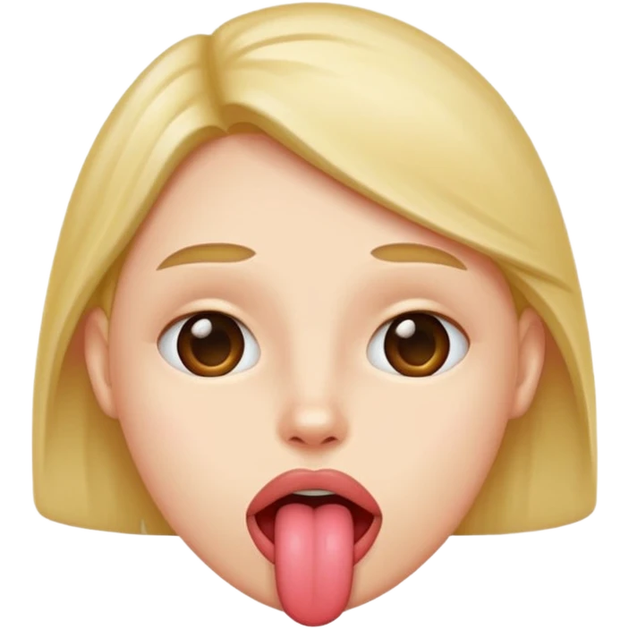 Tongue out face emoji