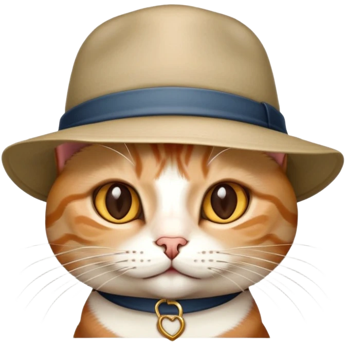 cat wearing a hat  emoji