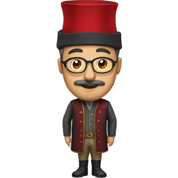 ottoman scientist with red fez emoji