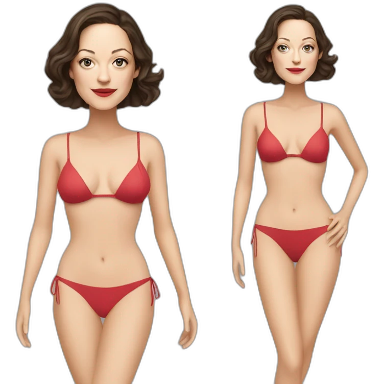 marion cotillard wearing a bikini emoji