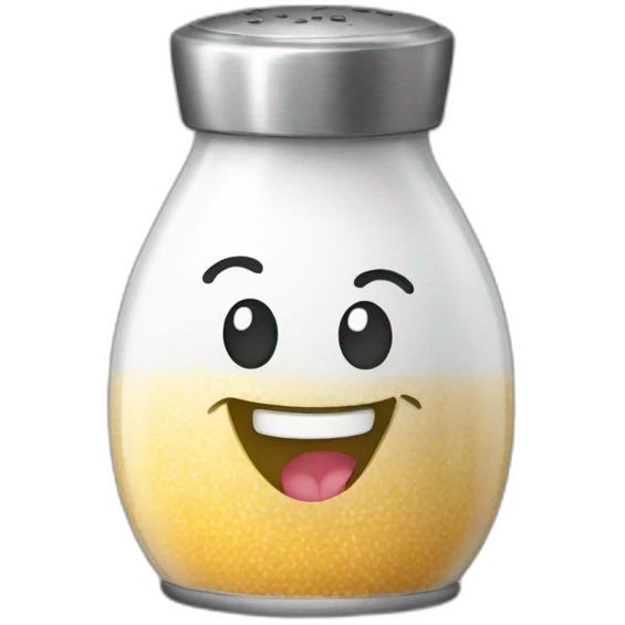 happy salt shaker emoji