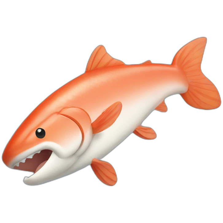Happy salmon emoji