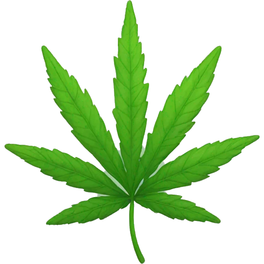 Weed leaf emoji  emoji