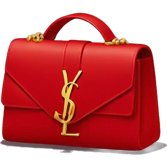 Little red ysl bag emoji