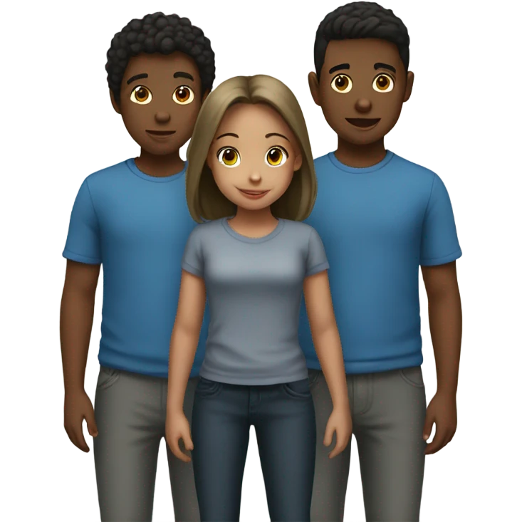 Girl and boys emoji