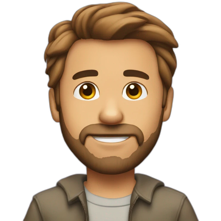 Joey Tribiani with beard emoji