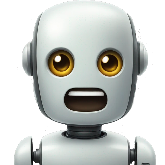 surprised robot emoji